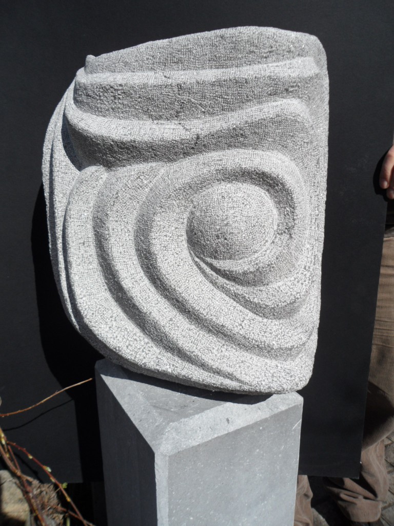 Space Opus 3. Limestone. Using contour lines to explore the stone.